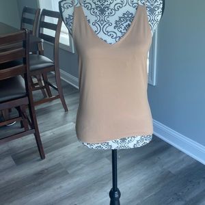 Tan Spaghetti Strap Shirt